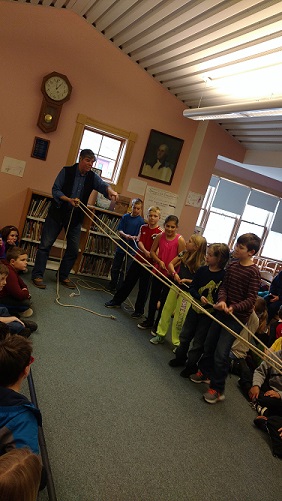 Featured image of article: Conval 4th Graders learn music history from Jeff Warner
