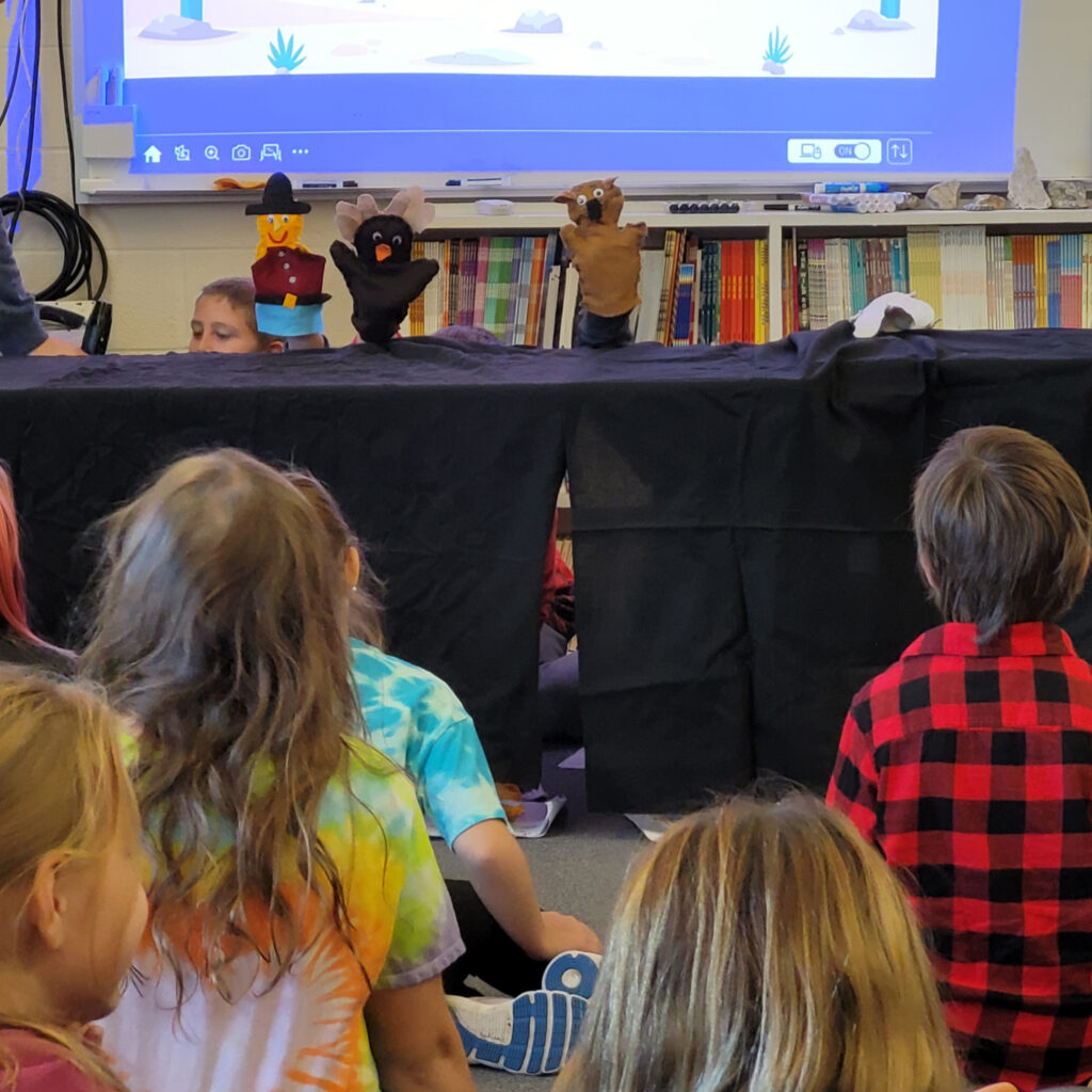 Featured image of article: Mrs. Hill’s class presents Puppet Shows at AES