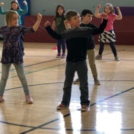 Featured image of article: First Graders Prepare for NHDI Dance